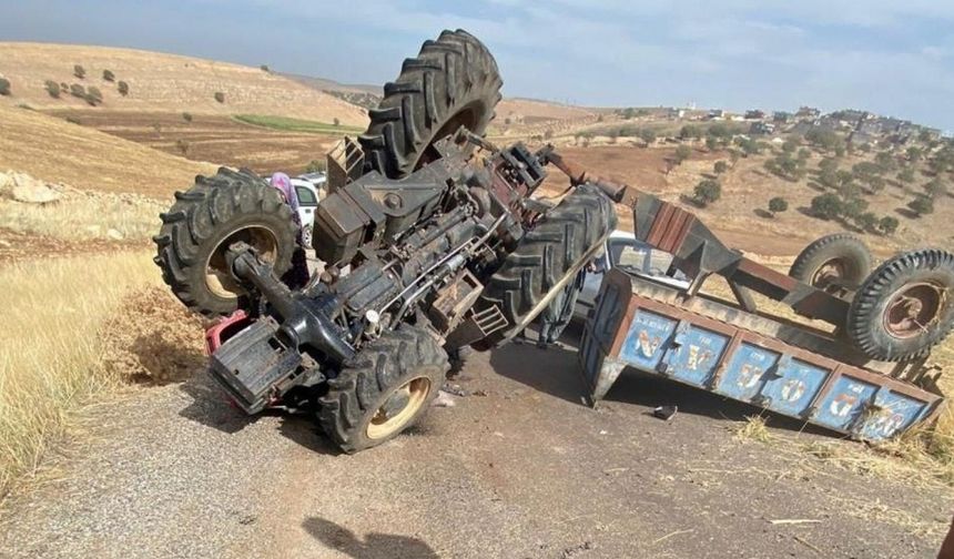 Diyarbakır'da traktör kazası: Biri ağır çok sayıda yaralı var