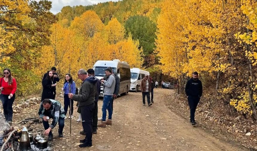 Sonbaharın renkleri bu köyde yeşerdi: Diyarbakırlılar akın etti