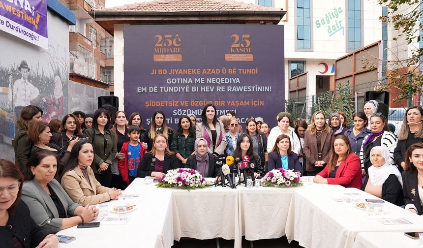 25 Kasım startı Rojin Kabaiş Dayanışma Merkezi’nde başladı