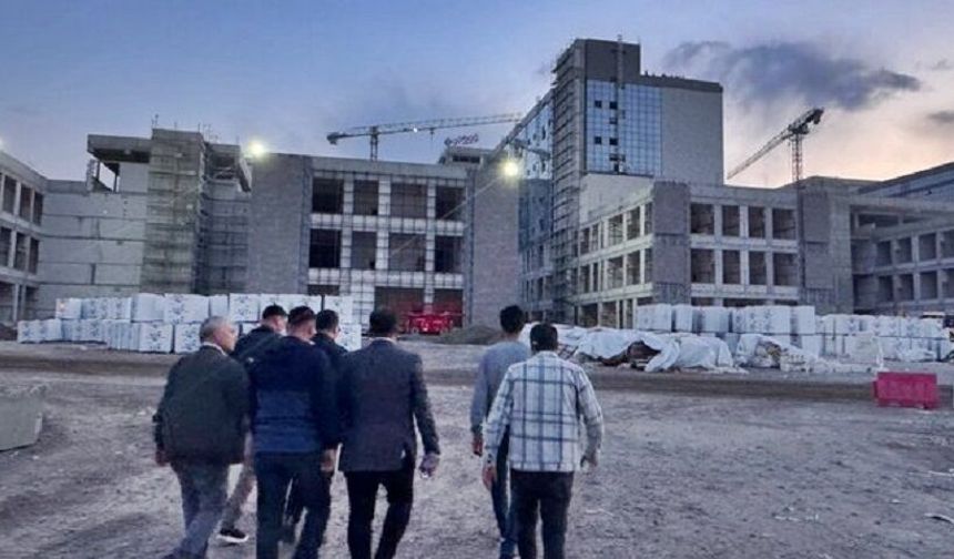 Diyarbakır Şehir Hastanesi inşaatında iş kazası: Yaralılar var!