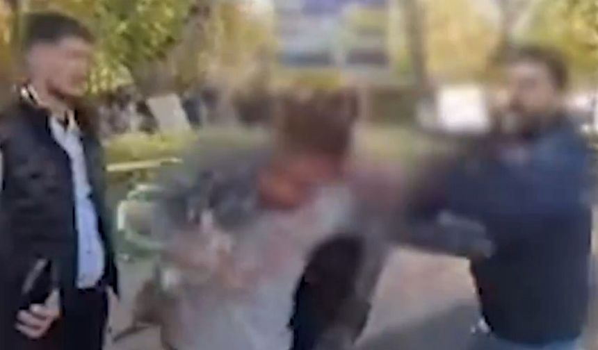 Diyarbakır’da evli kadına mesaj atan şahsa meydan dayağı: İşte görüntüleri