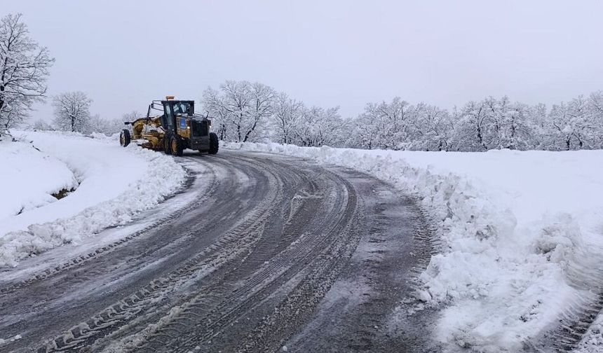 Diyarbakır’da kar kalınlığı 20 santimetreyi buldu: Yollar kapandı!