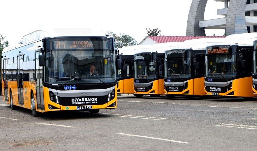 Diyarbakır ulaşımı rahatlıyor: 16 yeni otobüs geldi!