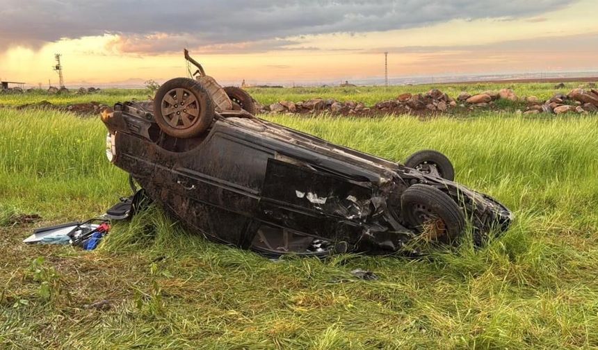 Diyarbakır’da bir otomobil takla attı: Çok sayıda yaralı var!