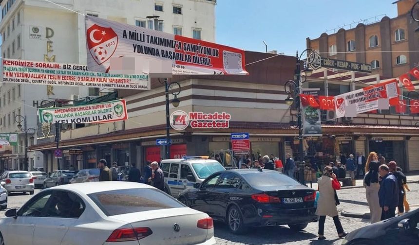 Diyarbakır’da ezber bozan pankart: Amedspor’un yanına Milli Takımı da ekledi!