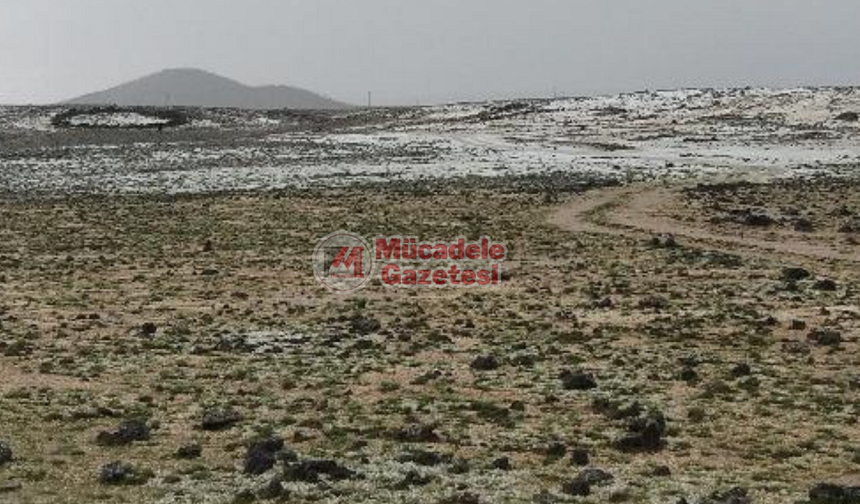 Diyarbakır’da Nisan ayında dolu yağdı: Her yer beyaza büründü!