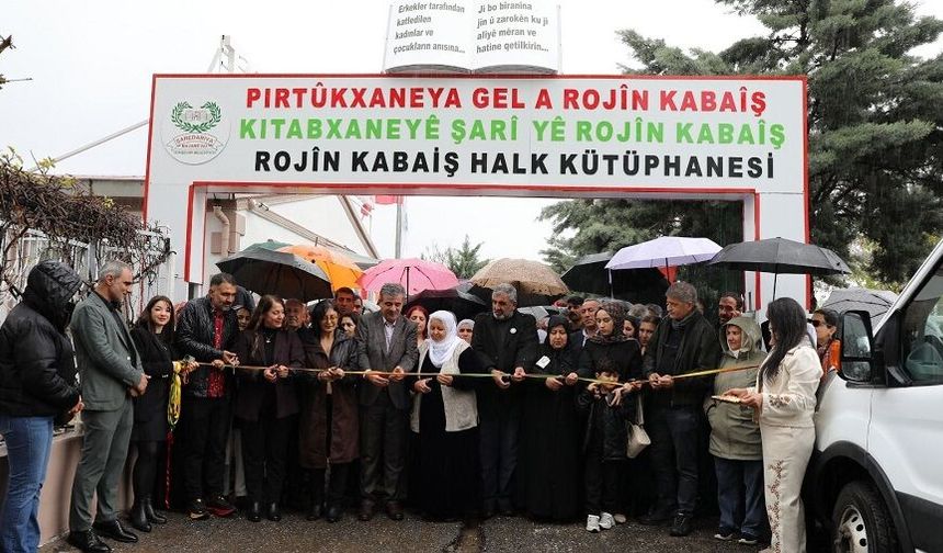 Diyarbakır’da Rojin Kabaiş Halk Kütüphanesi açıldı