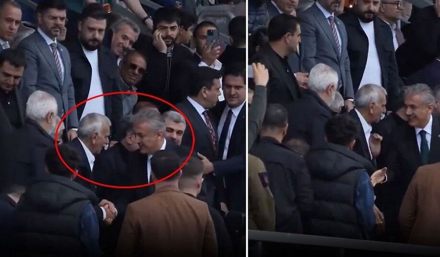Ahmet Türk, yerine kayyum atanan valiyle birlikte maç izledi