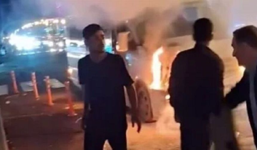 Diyarbakır'da yolcu minibüsünde korkutan yangın