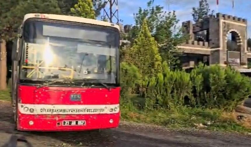 Diyarbakır’da yolcu otobüsün freni patladı!