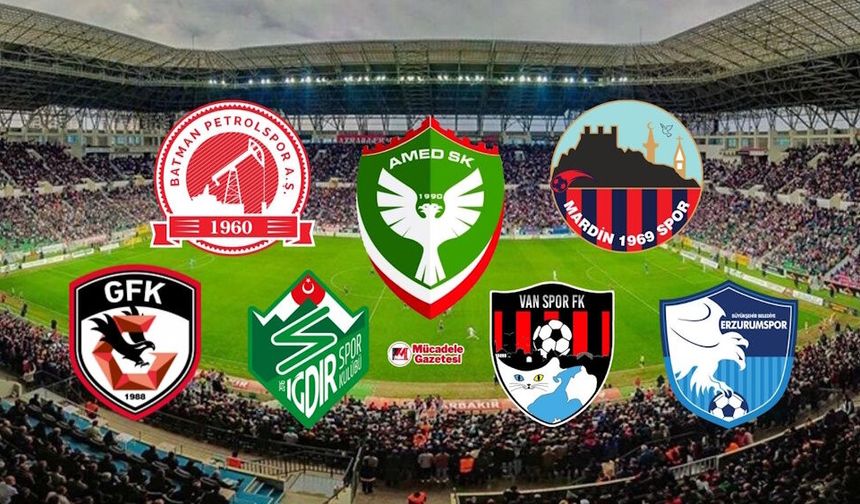 Süper Lig ve 1. Lig'de Doğu-Güneydoğu'dan 7 takım oldu: İşte isimleri