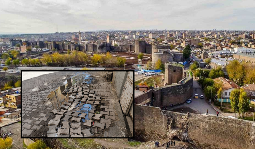 Diyarbakır’da patlayan boru tamir edildi açılan çukur unutuldu!
