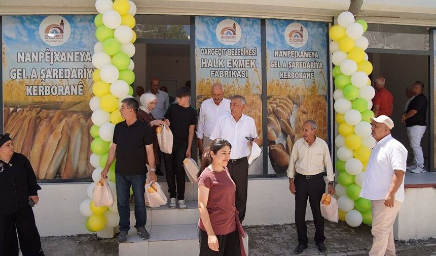 Mardin’in ilçesinde halk ekmek fabrikası açıldı: İşte ekmek fiyatı