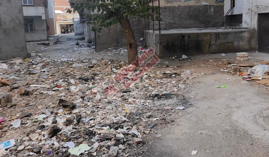 Diyarbakır'da 3 yıldır aynı: Yıkılan binanın enkazı sokakta kaldı!