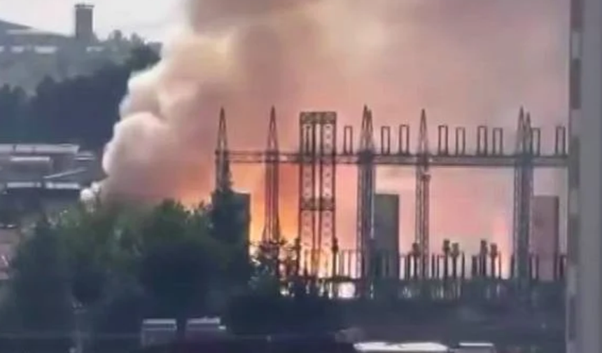 Diyarbakır elektriksiz kaldı: Patlama görüntüleri ortaya çıktı!