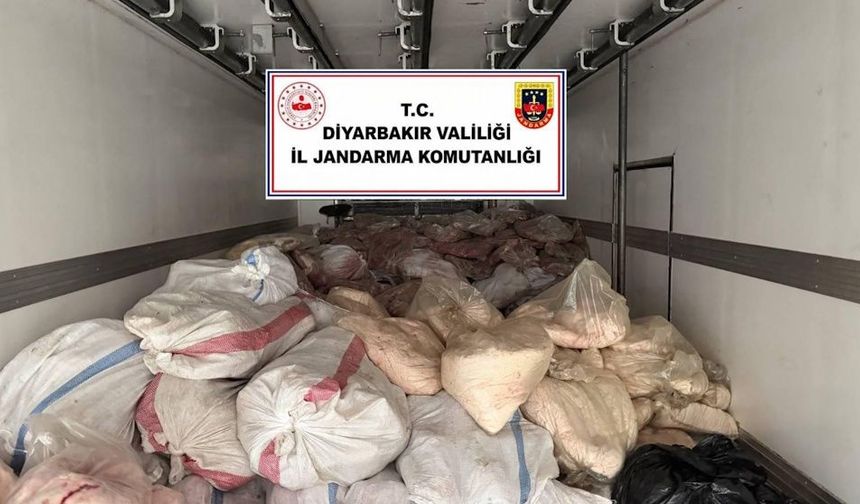 Diyarbakır Valiliği açıkladı: 8 ton sakatat ele geçirildi