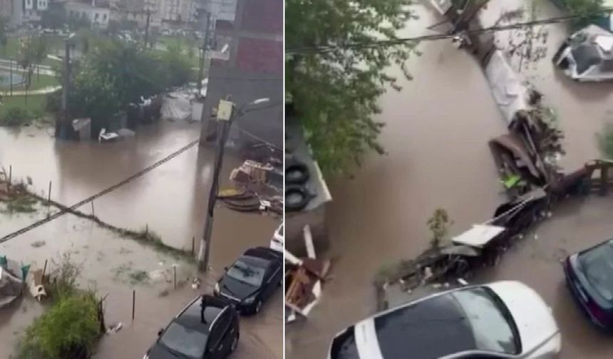 Diyarbakır yağmura teslim: Bir mahalle sular altında kaldı!