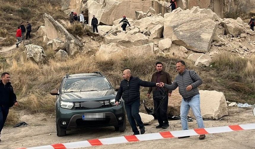 Kapadokya'da peribacası çöktü: Ölüler ve yaralı var!