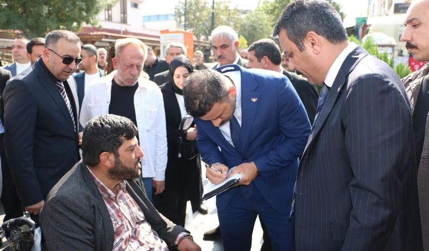 MHP Diyarbakır’da esnafı ziyaret etti: Sorunları dinledi!