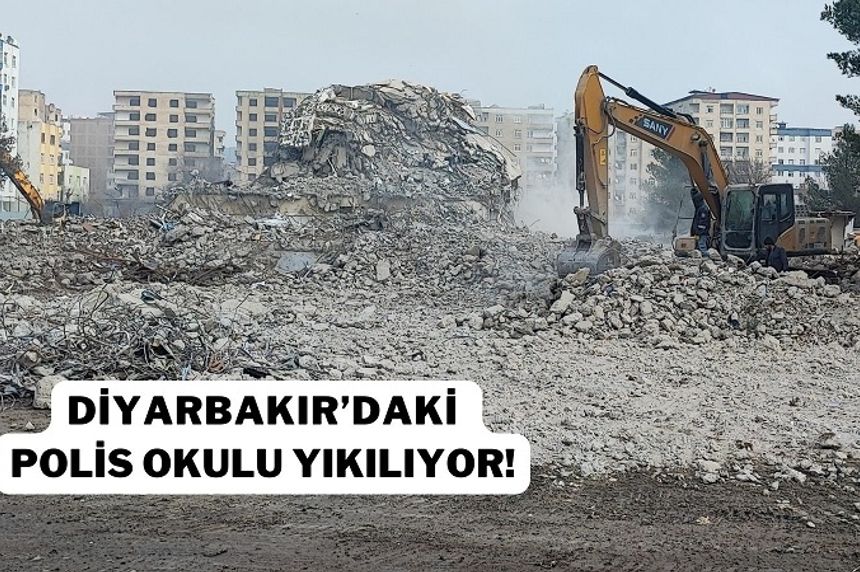 Diyarbakır'daki 50 yıllık Polis Okulu yıkılıyor