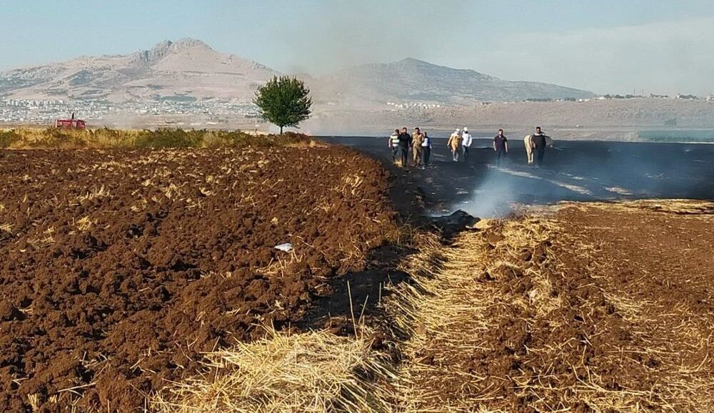 Diyarbakır Anız Yangını Bir Kişi Dumandan Etkilendi