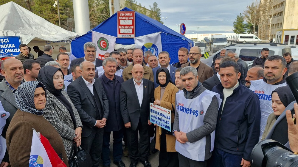 Hak İş'ten Diyarbakır’daki Işçilere Destek!