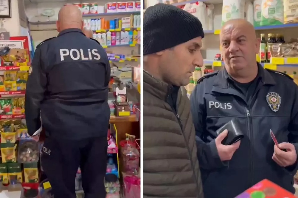 Polis Memuru Bakkala Girdi Sosyal Medya Ikiye Bölündü!