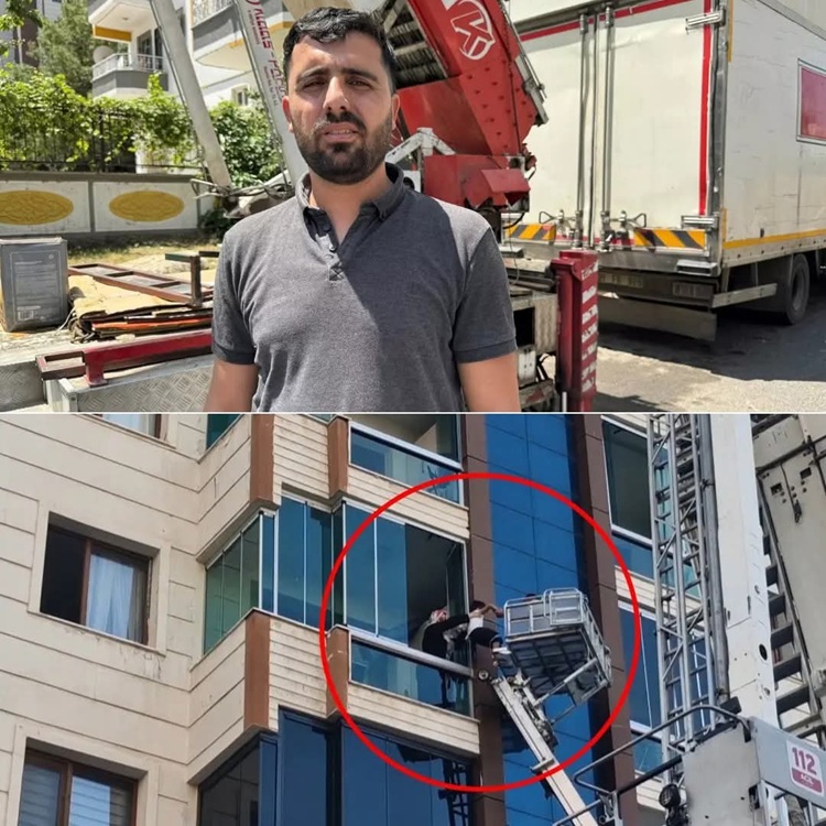 Diyarbakır’daki Yangında Kahraman Oldu 30 Kişiyi Kurtardı!