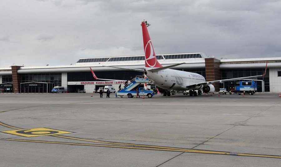Erzurum’da Beş Ayda 497 Bin 449 Kişi Uçtu Havalimanı