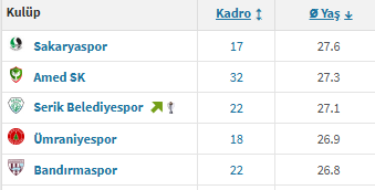 Amedspor 1. Lig’in En Yaşlı Takımlarından Oldu İşte Ilk 5 Takım!
