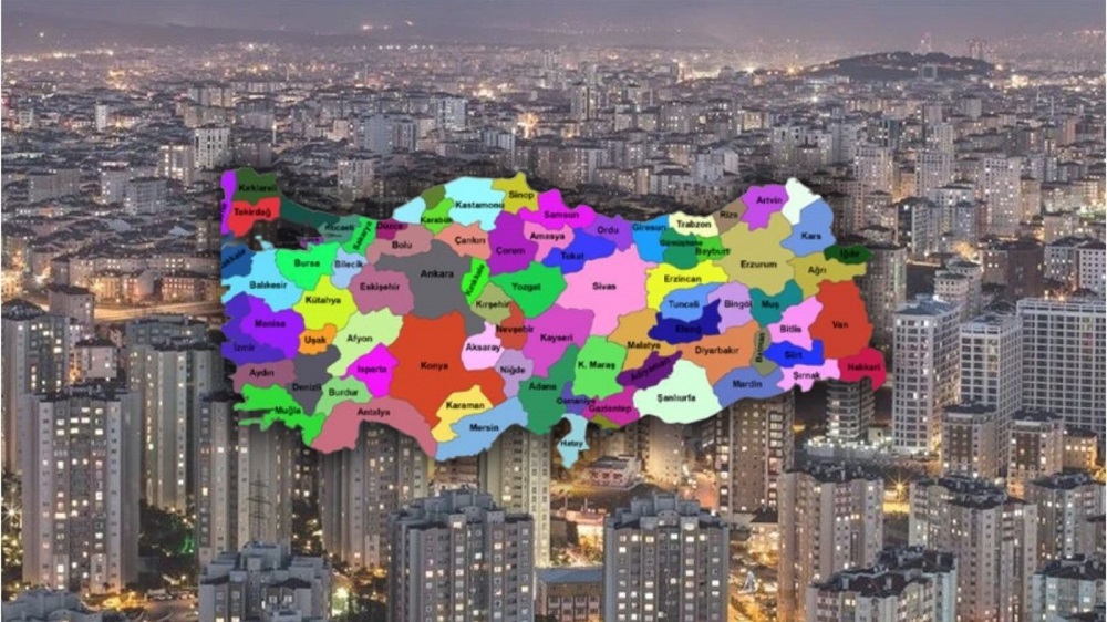 Büyükşehir Harita Şehir Kent Nüfus