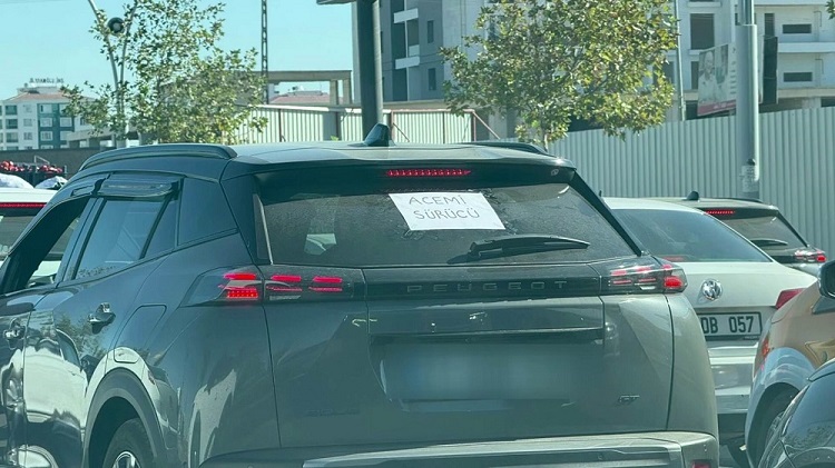 Diyarbakır’da Kadın Sürücünün Önlemi Dikkat Çekti!
