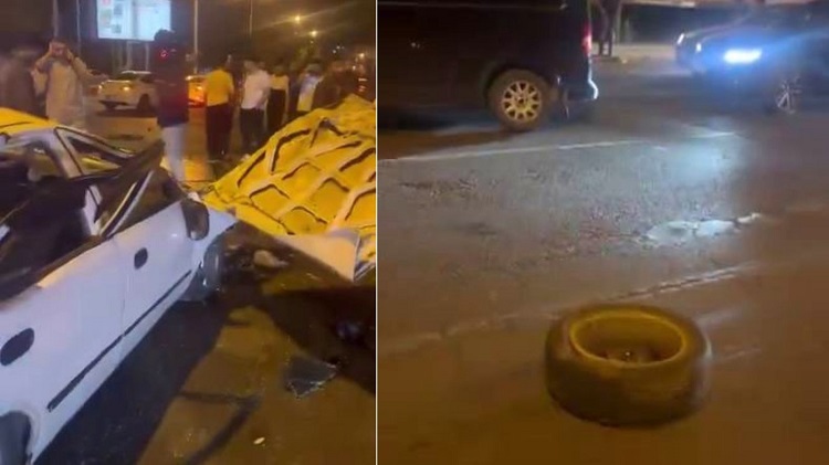 Diyarbakır’da Zincirleme Kaza! Teker Yola Fırladı, Yaralılar Var