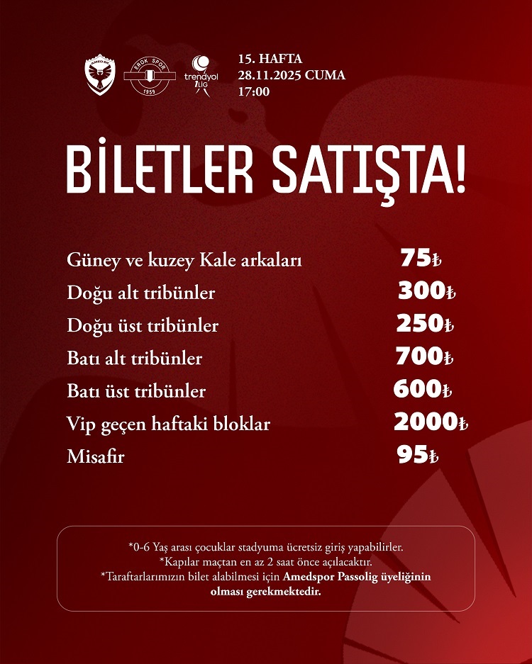 Amedspor Erokspor Maçının Biletleri Satışta İşte Fiyatları