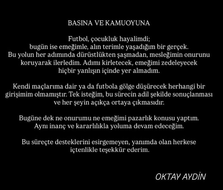 Amedspor’lu Oktay Aydın’dan Bahis Iddialarına Açıklama!