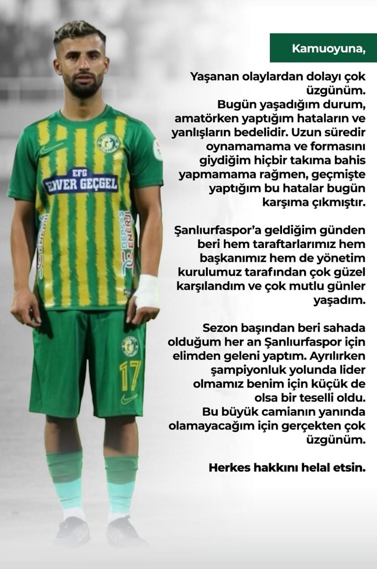 Amedspor’un Eski Futbolcusu Yılmaz Ceylan’dan Bahis Itirafı!