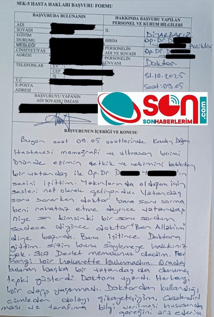 Diyarbakır’da Doktorun ‘Ben Allah’ım’ Demesi Tepki Çekti!