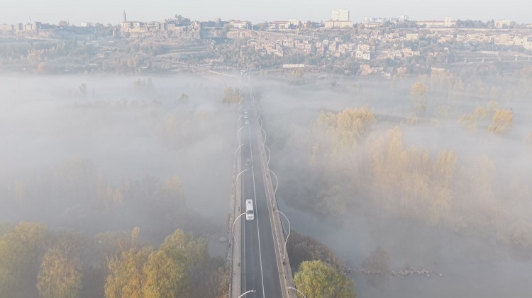 Diyarbakır’da Sis Manzaraları Adeta Büyülüyor! (2)