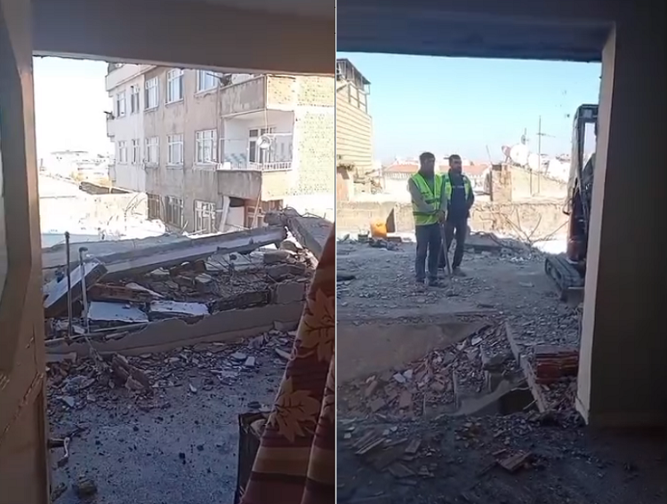 Diyarbakır’daki O Apartman Her An Çökebilir 150 Kişi Yaşıyor!