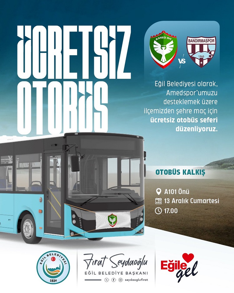 Diyarbakır’daki Belediyeden Amedspor Için Ücretsiz Otobüs Seferi!