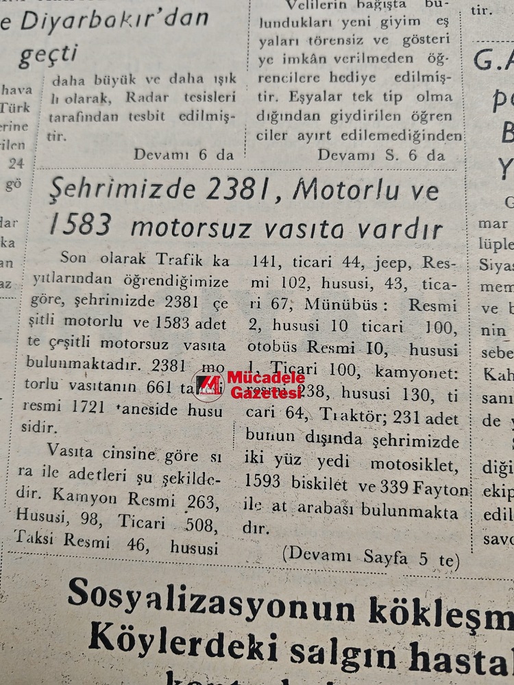 Mücadelearşiv1967 Araç Sayısı