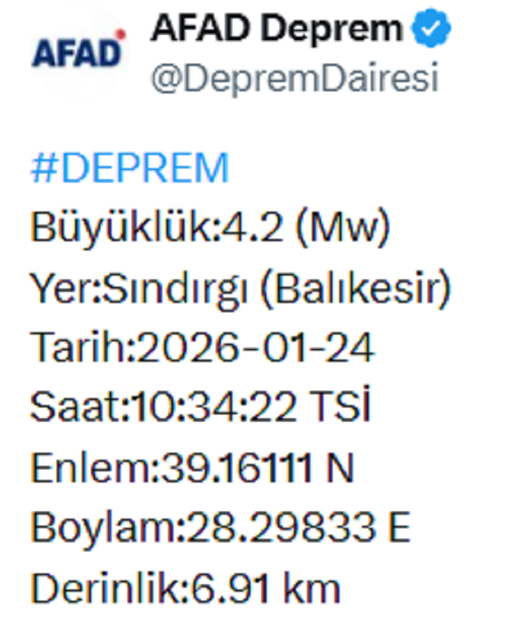 Bu Kez Şiddetli Deprem Oldu İşte O Yer!