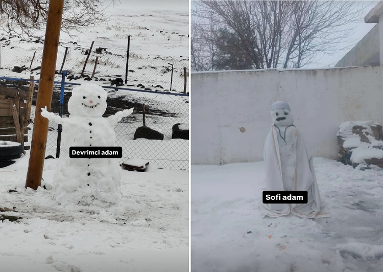 Diyarbakır Ve Bölge Illerde Birbirinden Komik Kardan Adam Mesaisi! (2)