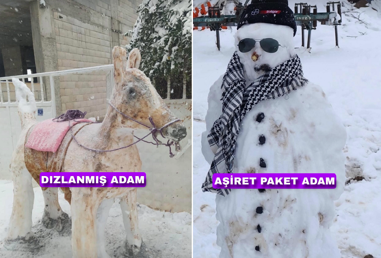 Diyarbakır Ve Bölge Illerde Birbirinden Komik Kardan Adam Mesaisi! (3)