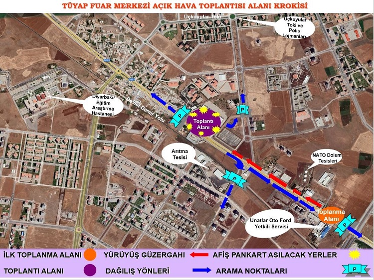 Diyarbakır'da Etkinlik Ve Yürüyüş Güzergahları Belli Oldu! (1)