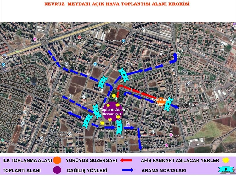 Diyarbakır'da Etkinlik Ve Yürüyüş Güzergahları Belli Oldu! (2)