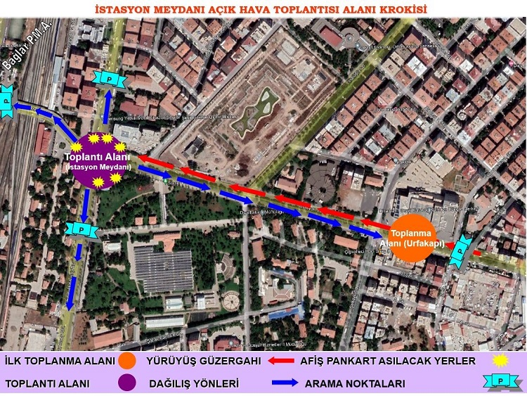 Diyarbakır'da Etkinlik Ve Yürüyüş Güzergahları Belli Oldu! (3)