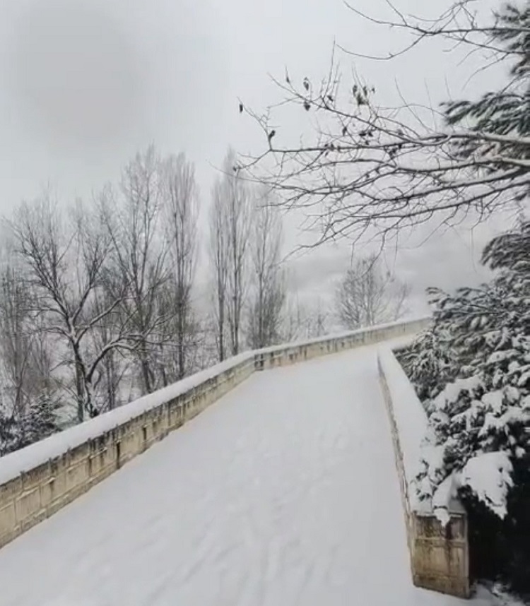 Haburman Köprüsü Karlı Görüntü