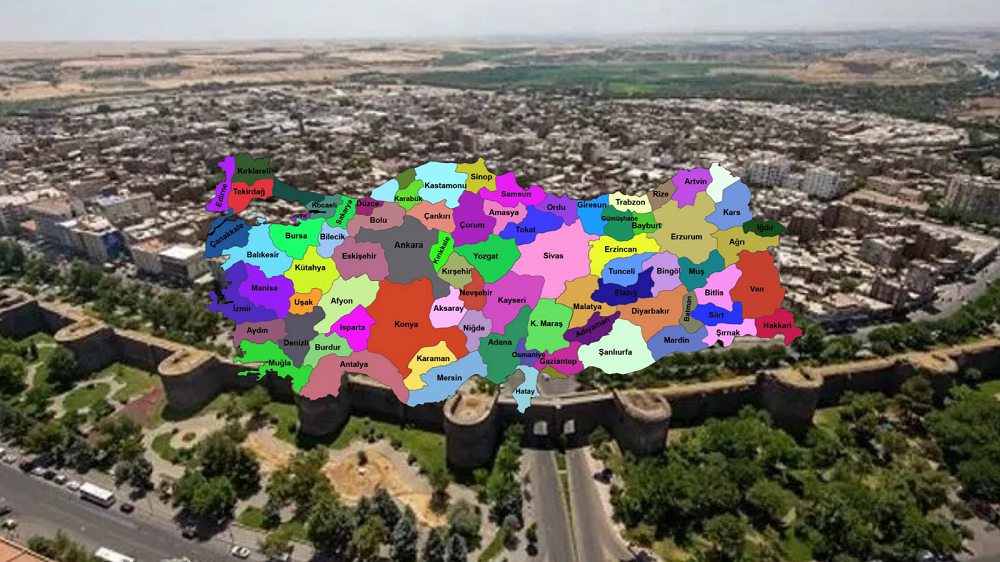 Türkiye Haritası Diyarbakır