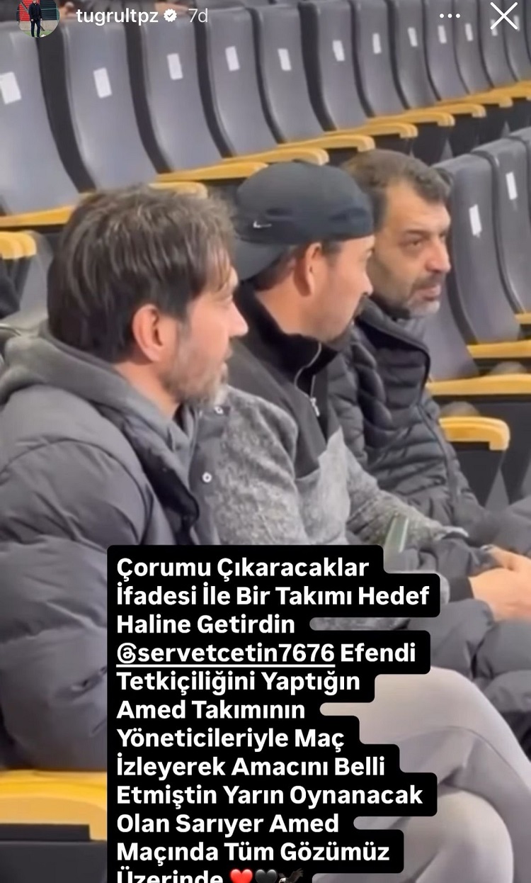 Çorum Fk’dan Servet Çetin’e “Amedspor” Üzerinden Tepki!